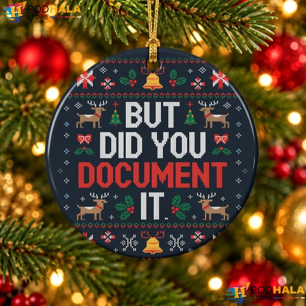 HR Office Christmas Ornament Funny But Did You Document It Holiday Gift