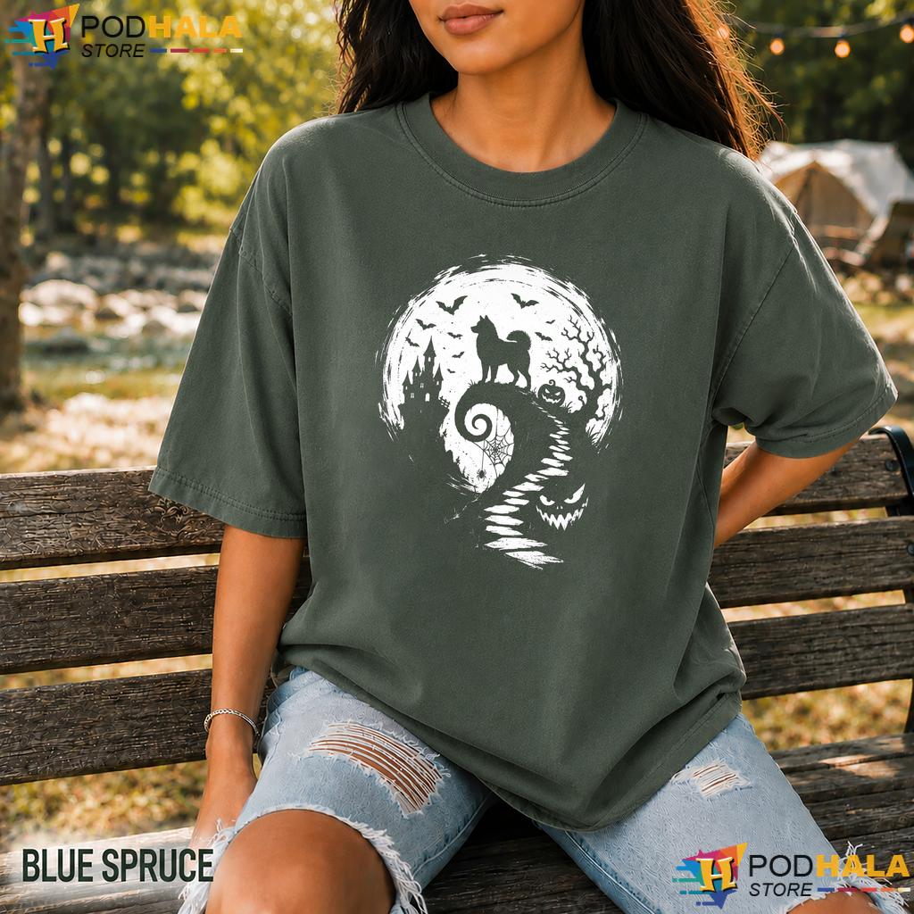 Husky Dog Moon Comfort Colors Tshirt Halloween Costume Funny Lover Top Husky Dog Moon Comfort Colors Tshirt Halloween Costume Funny Lover Top