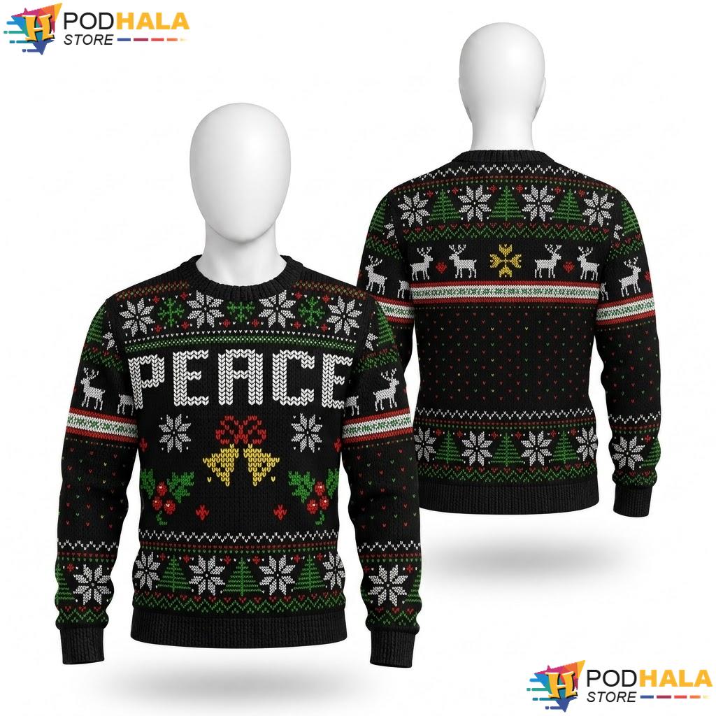 I Come In Peace Ugly Christmas Sweater Couple Matching Holiday Outfit I Come In Peace Ugly Christmas Sweater Couple Matching Holiday Outfit