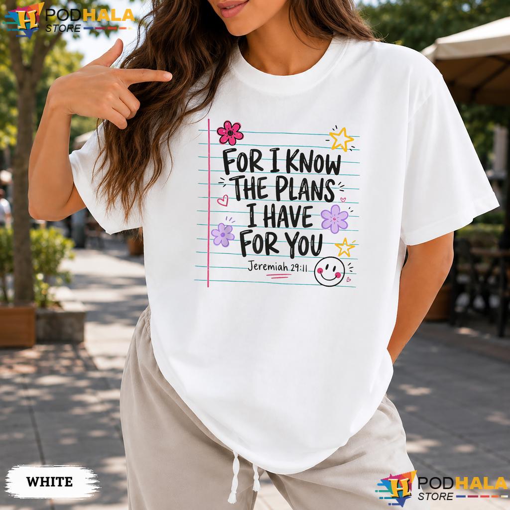 I Know The Plans Comfort Colors Tshirt Christian Teacher Religious Apparel I Know The Plans Comfort Colors Tshirt Christian Teacher Religious Apparel