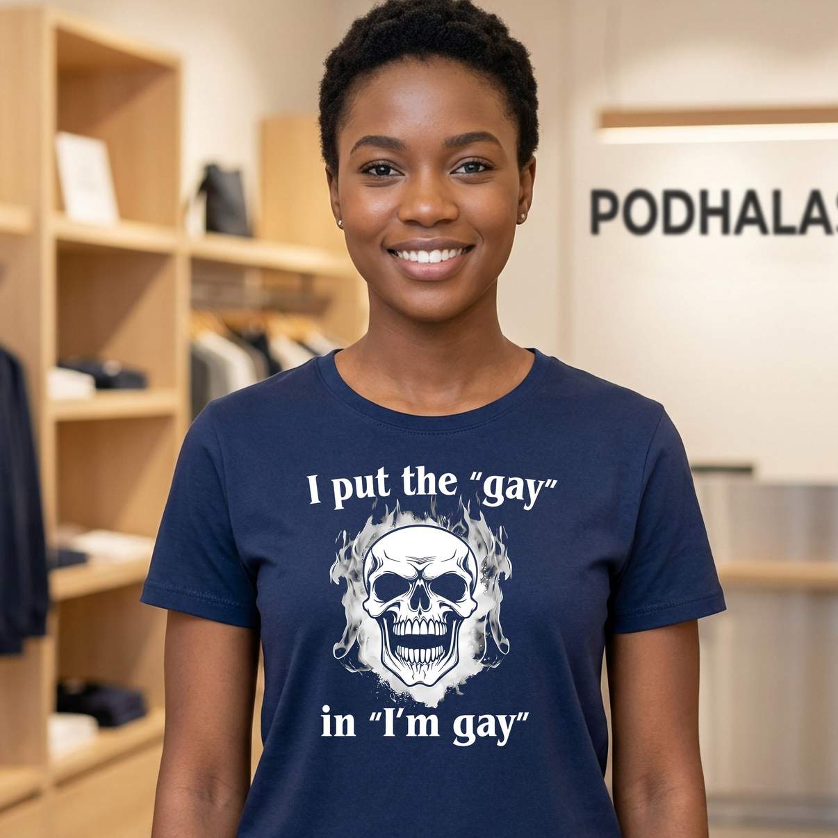 I Put The Gay In Im Gay Shirt Funny Pride LGBTQ Meme Graphic Design For Mens