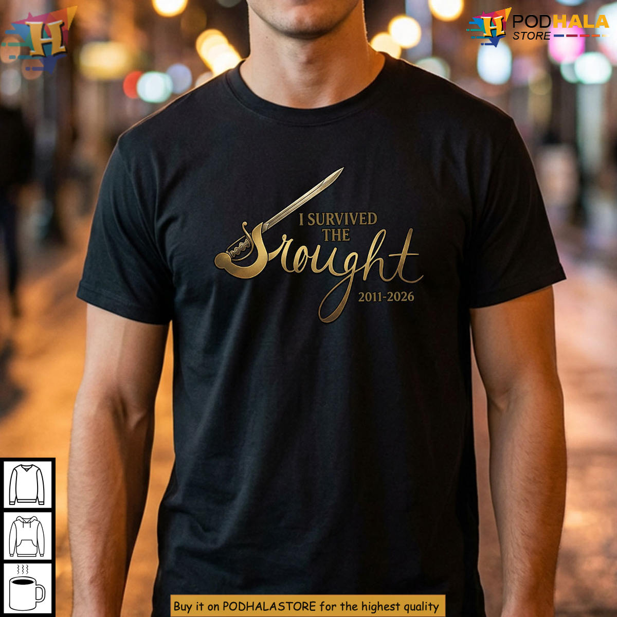 I Survived The Drought 2011-2026 Climate Change Survivor Novelty Gift T-Shirt