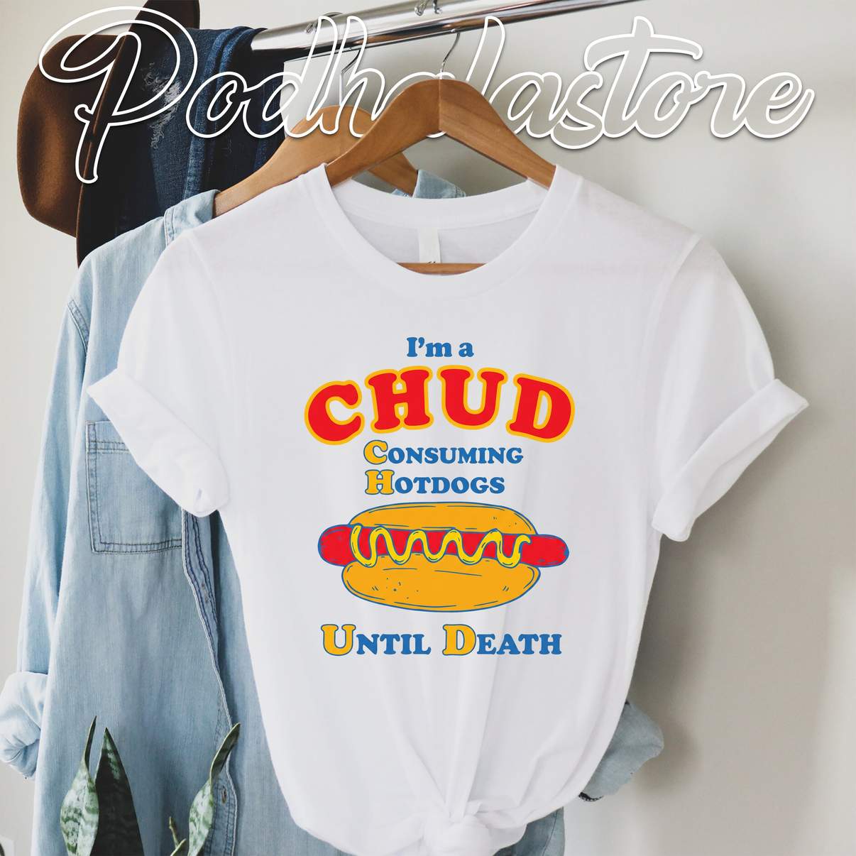 Im A Chud Consuming Hotdogs Shirt Until Death Funny Meme Humor Graphic Mens
