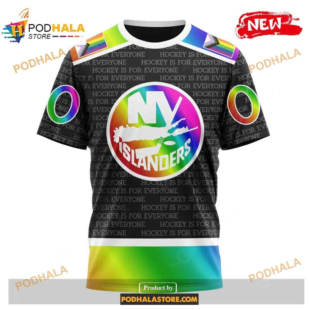 Inclusive New York Islanders AOP Hoodie With Vibrant Rainbow Gradient Design Inclusive New York Islanders AOP Hoodie With Vibrant Rainbow Gradient Design