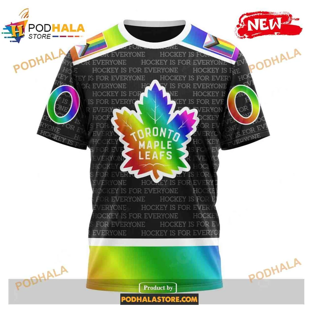 Inclusive Toronto Maple Leafs AOP Hoodie With Colorful Gradient Design Inclusive Toronto Maple Leafs AOP Hoodie With Colorful Gradient Design