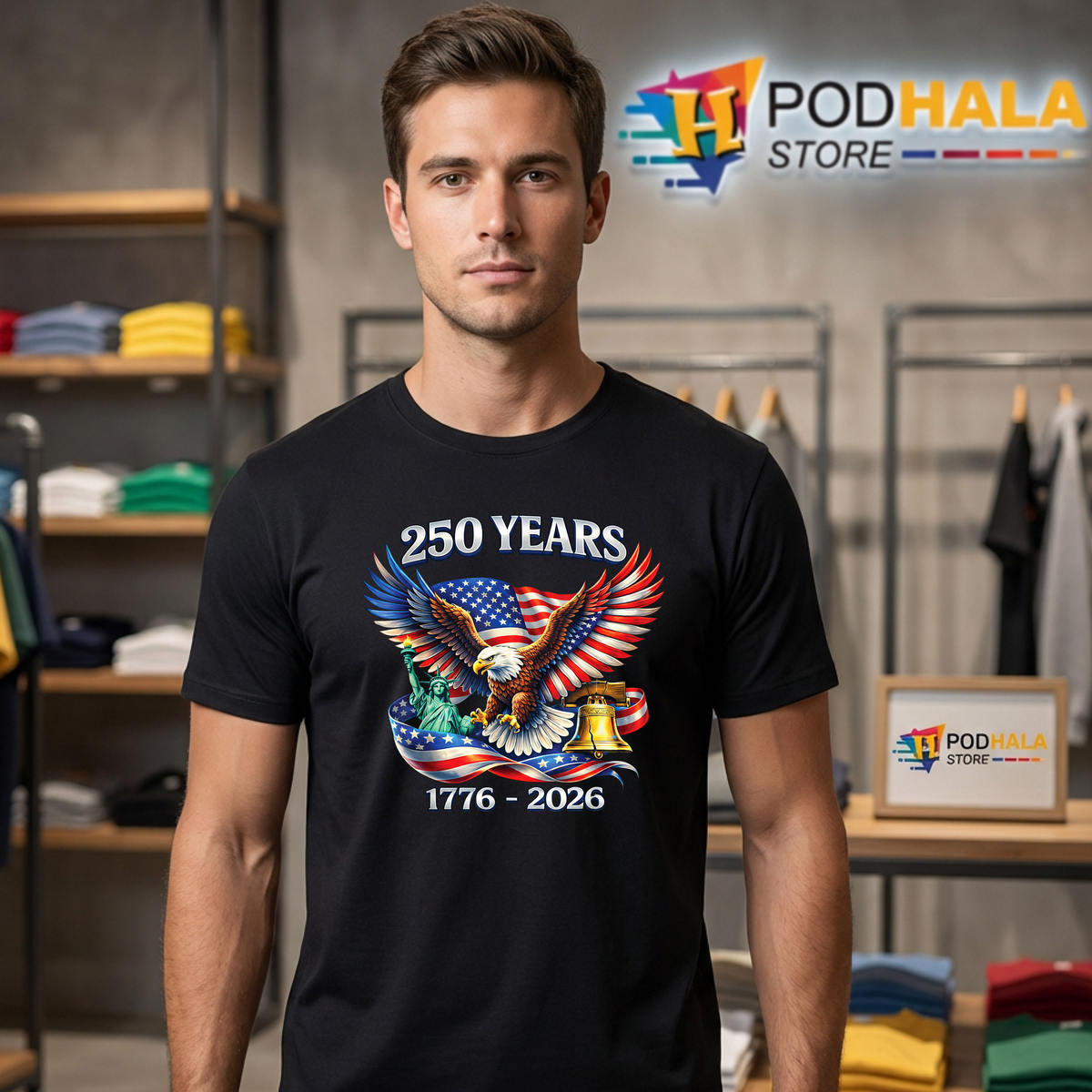 Independence Day Freedom 250 Years Shirt 2026 America 250th Anniversary Gift