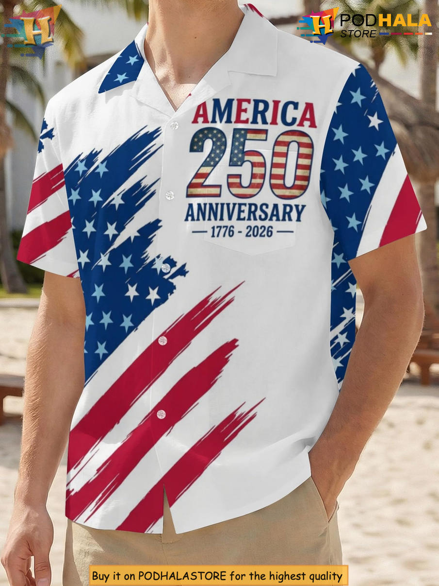 Independence Patriotic America Hawaiian Shirt 2026 Anniversary Fan Apparel