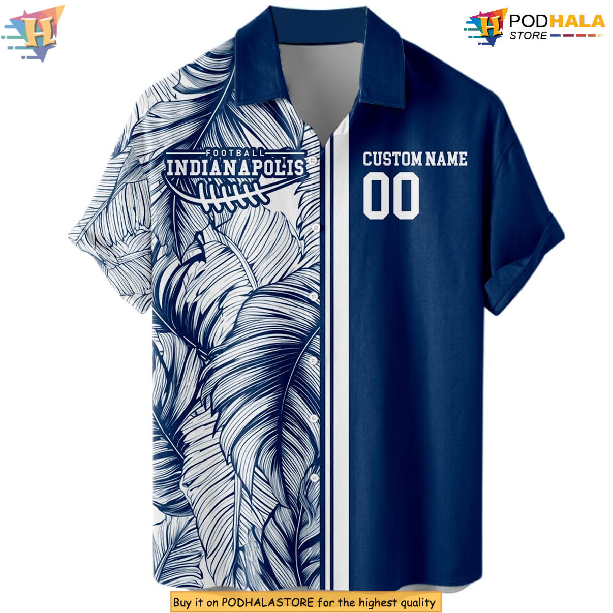 Indianapolis Football Custom Hawaiian Shirt 2026 Personalized Tropical Gear