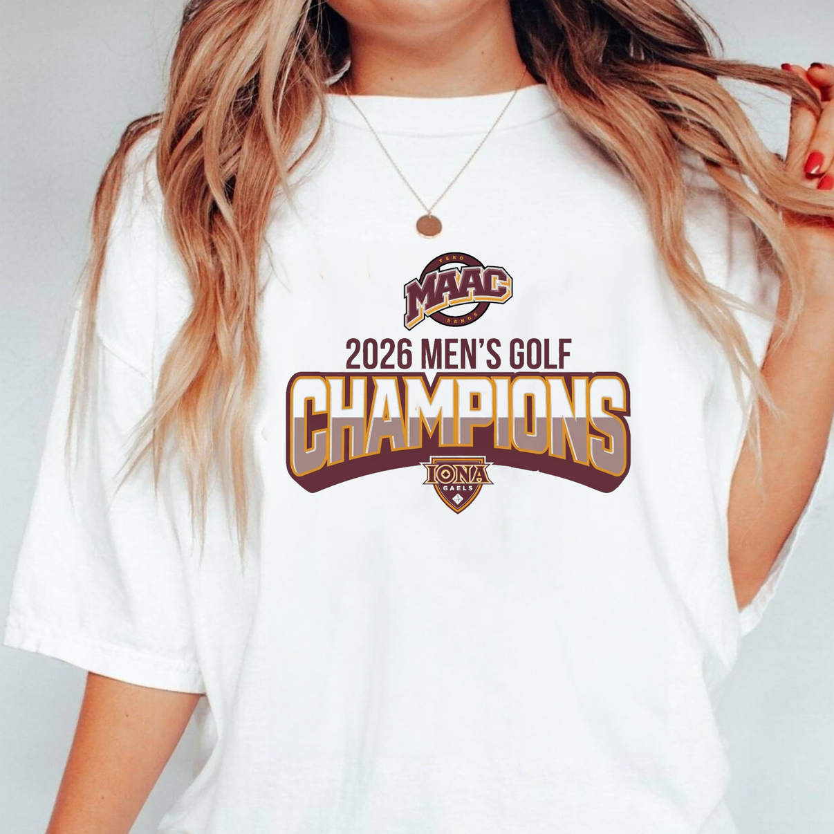 Iona Gaels 2026 Golf Champion Shirt MAAC Mens College Sports Graphic For Mens