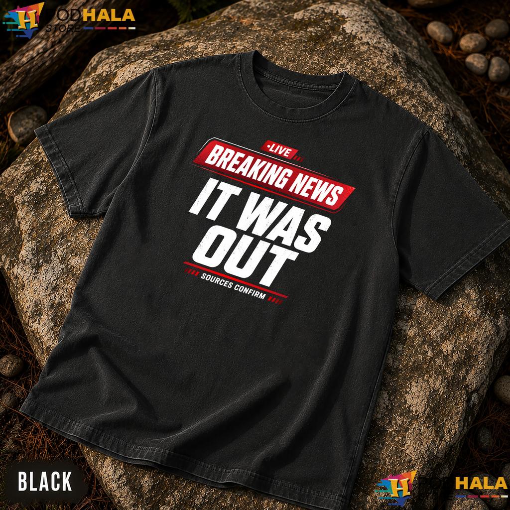 It Was Out Pickleball Comfort Colors T-Shirt Funny Sarcastic Line Call Joke Tee