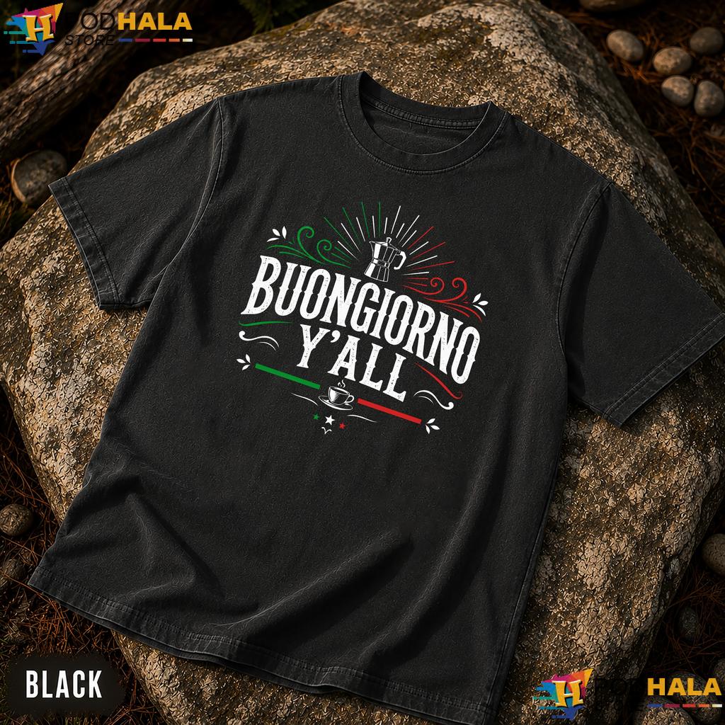 Italian Roots Comfort Colors T-Shirt Funny Italy Culture Buongiorno Yall Tee