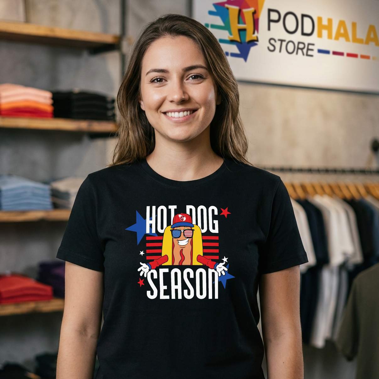 Jarrett Allen Cleveland Guardians Shirt Wearing Hot Dog Season Fan Graphic