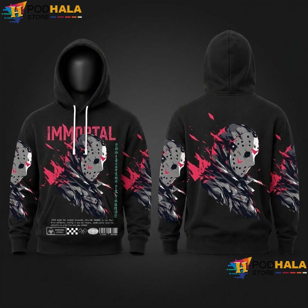 Jason 13th Halloween 3D Printed Hoodie Friday Horror Heavy Blend Top