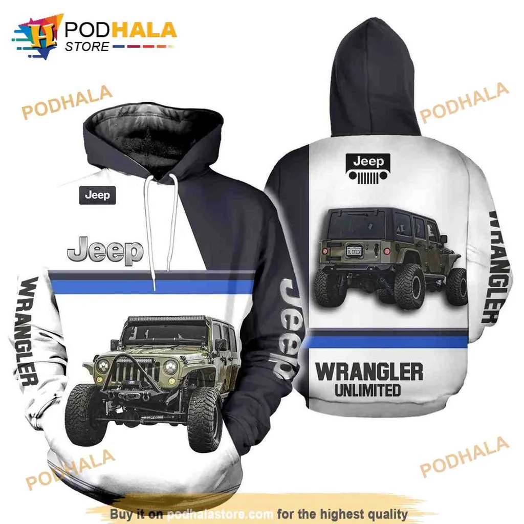 Jeep Wrangler Off Road 3d Hoodie Featuring Rugged Adventure Design