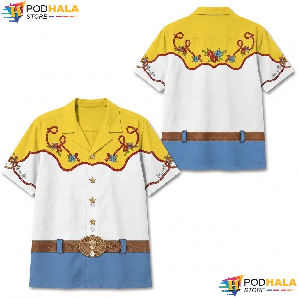 Jessie Cowgirl Halloween Hawaiian Shirt Toy Story Matching Family Aloha
