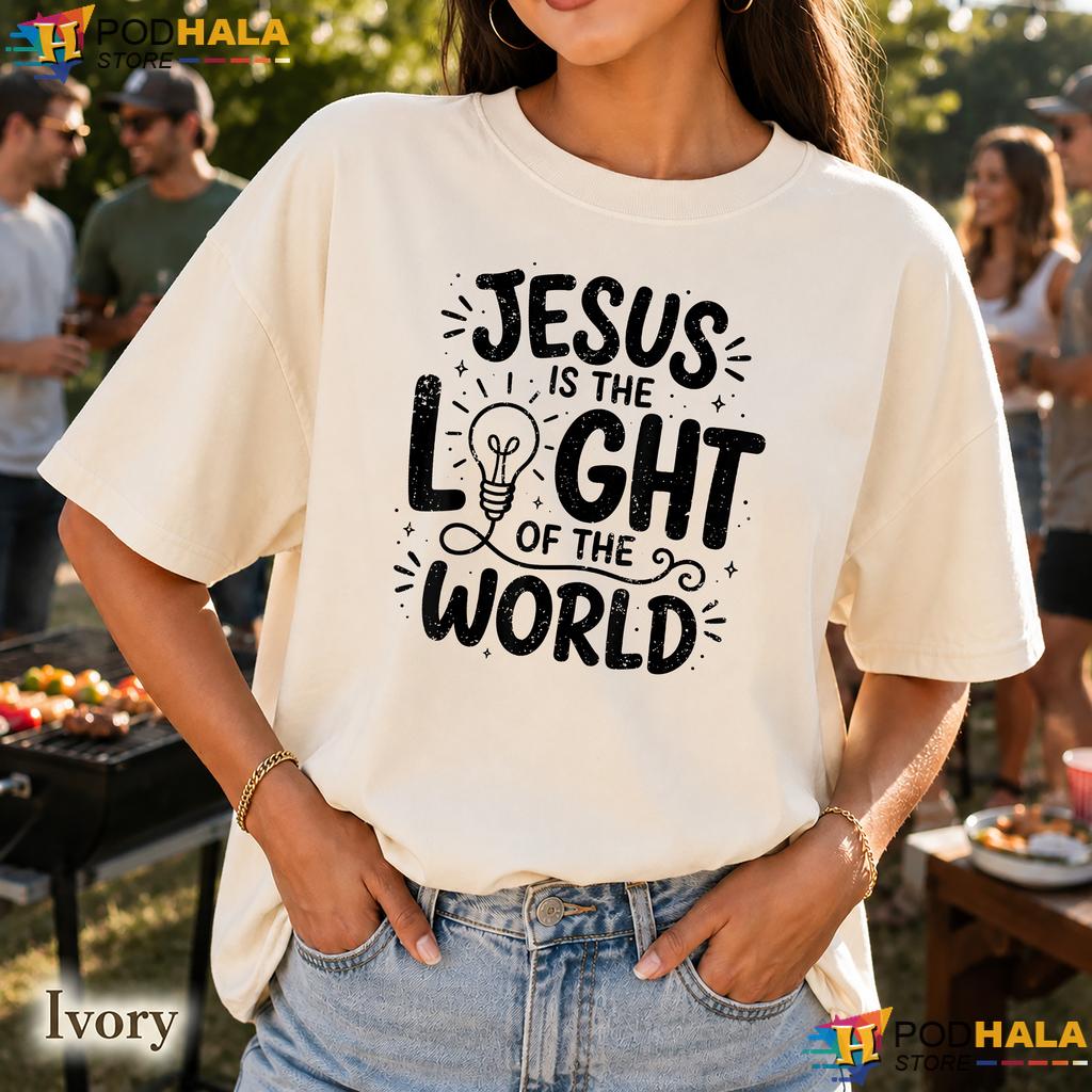 Jesus Light Of The World Comfort Colors Shirt Christian Bible Verse Top Jesus Light Of The World Comfort Colors Shirt Christian Bible Verse Top