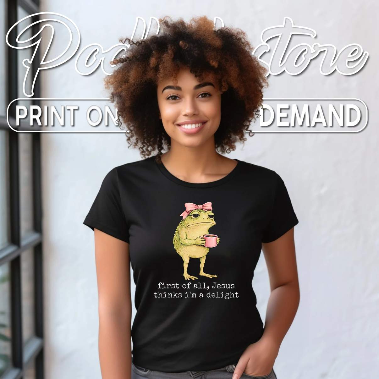 Jesus Thinks Im A Delight Frog Tee First Of All Cute Graphic For Mens Jesus Thinks Im A Delight Frog Tee First Of All Cute Graphic For Mens