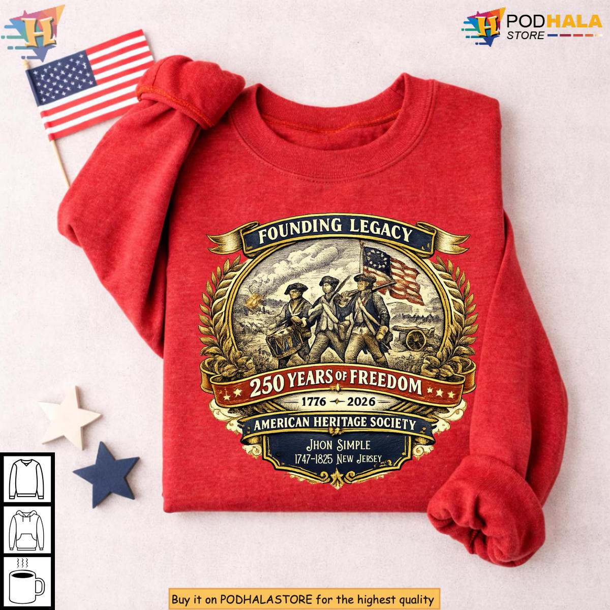 Jhon Simple American Heritage 2026 250th Anniversary Shirt Patriotic Fan Gift
