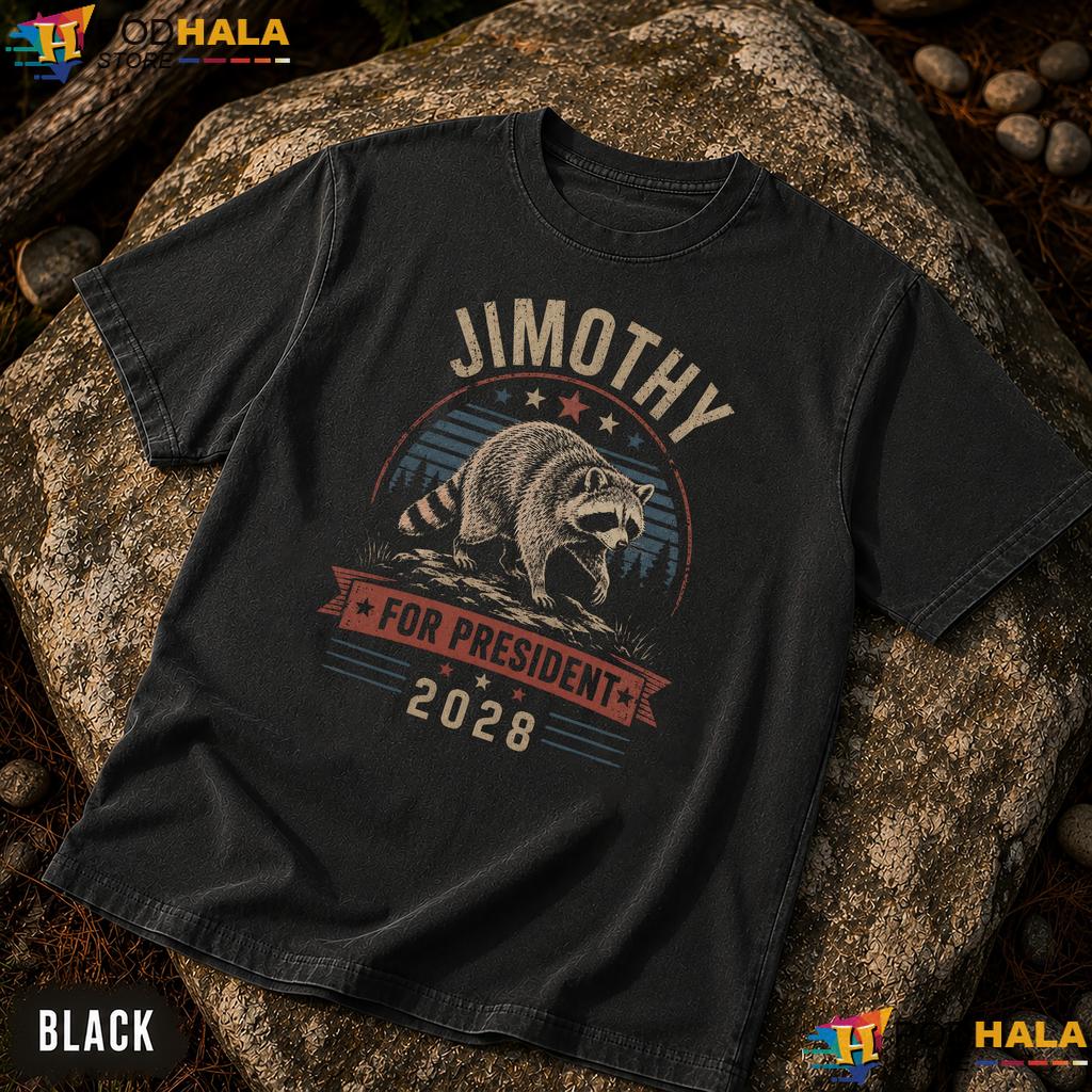 Jimothy For President Comfort Colors T-Shirt Viral Raccoon Funny Meme Top