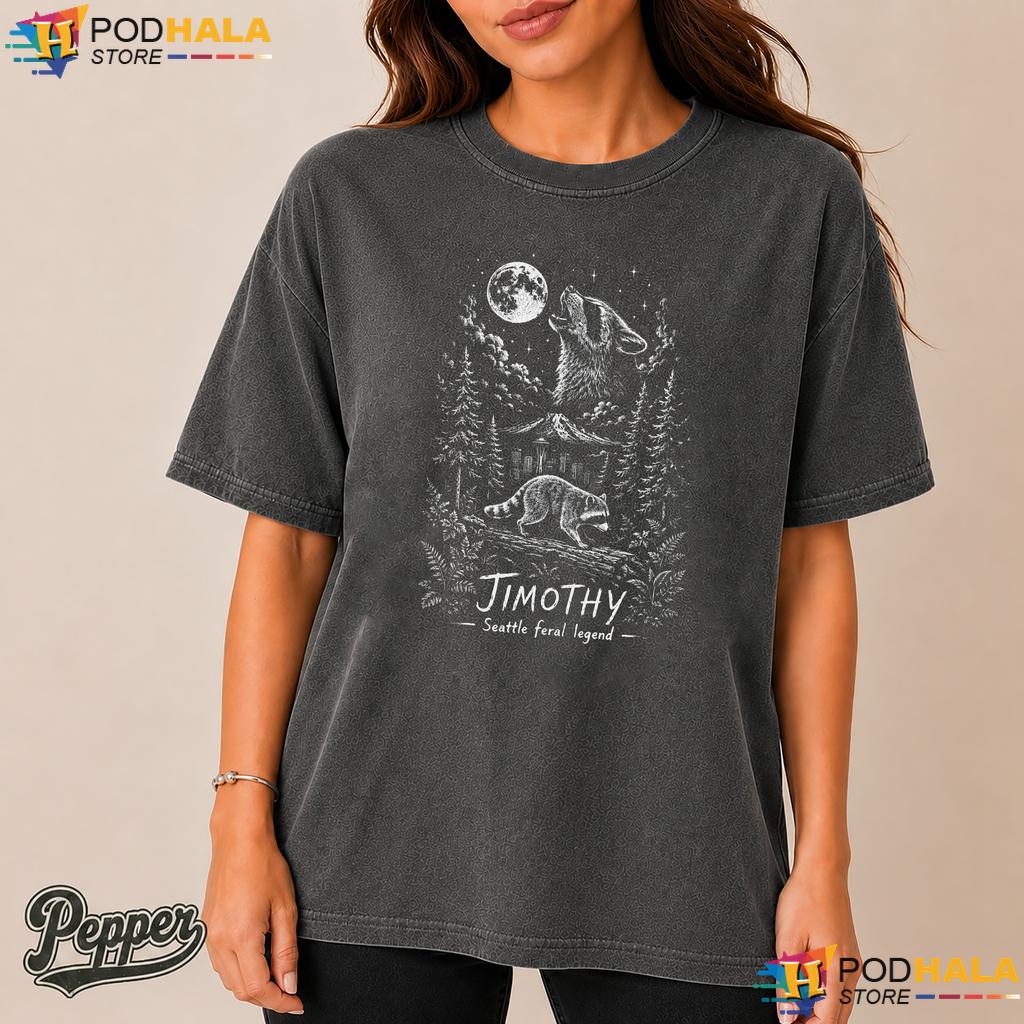 Jimothy Raccoon Comfort Colors Tshirt Funny Wildlife From Seattle Meme Top Jimothy Raccoon Comfort Colors Tshirt Funny Wildlife From Seattle Meme Top