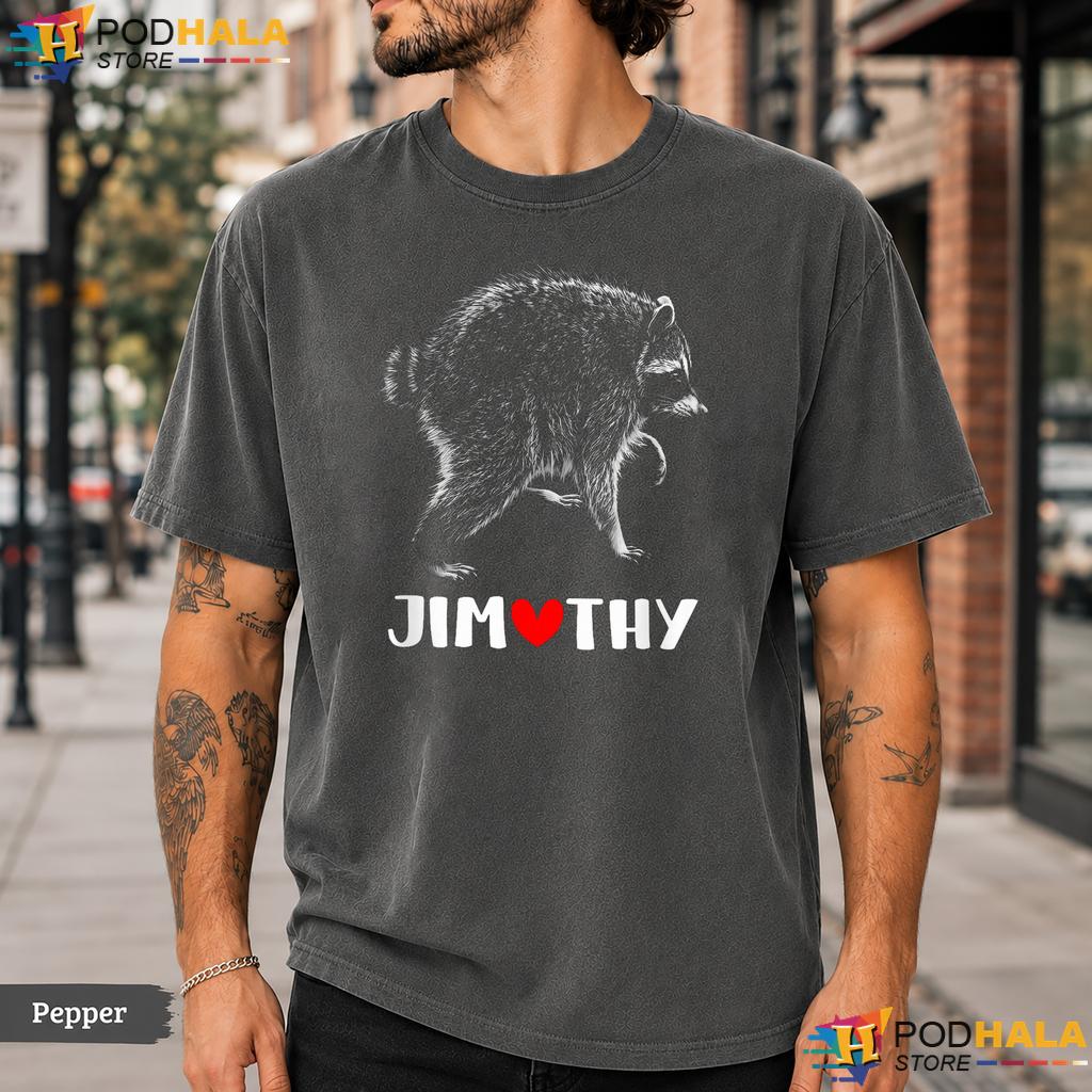 Jimothy The Raccoon Comfort Colors T-Shirt Kids Women Funny Meme Top