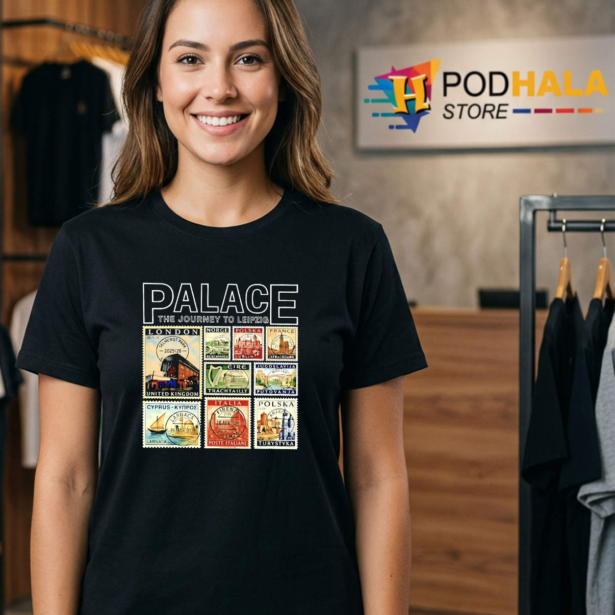 Journey To Leipzig Shirt Palace European Cities Football Fan Graphic Design