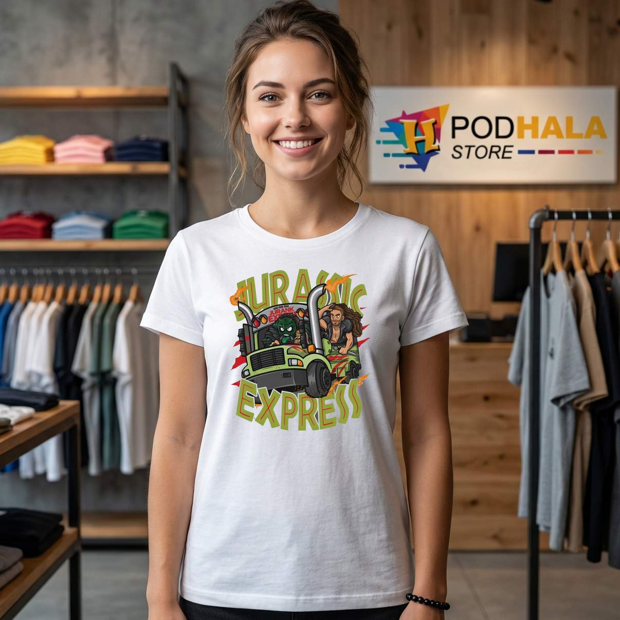 Jurassic Express On The Road Tshirt Again Wrestling Sports Fan Graphic Men Jurassic Express On The Road Tshirt Again Wrestling Sports Fan Graphic Men