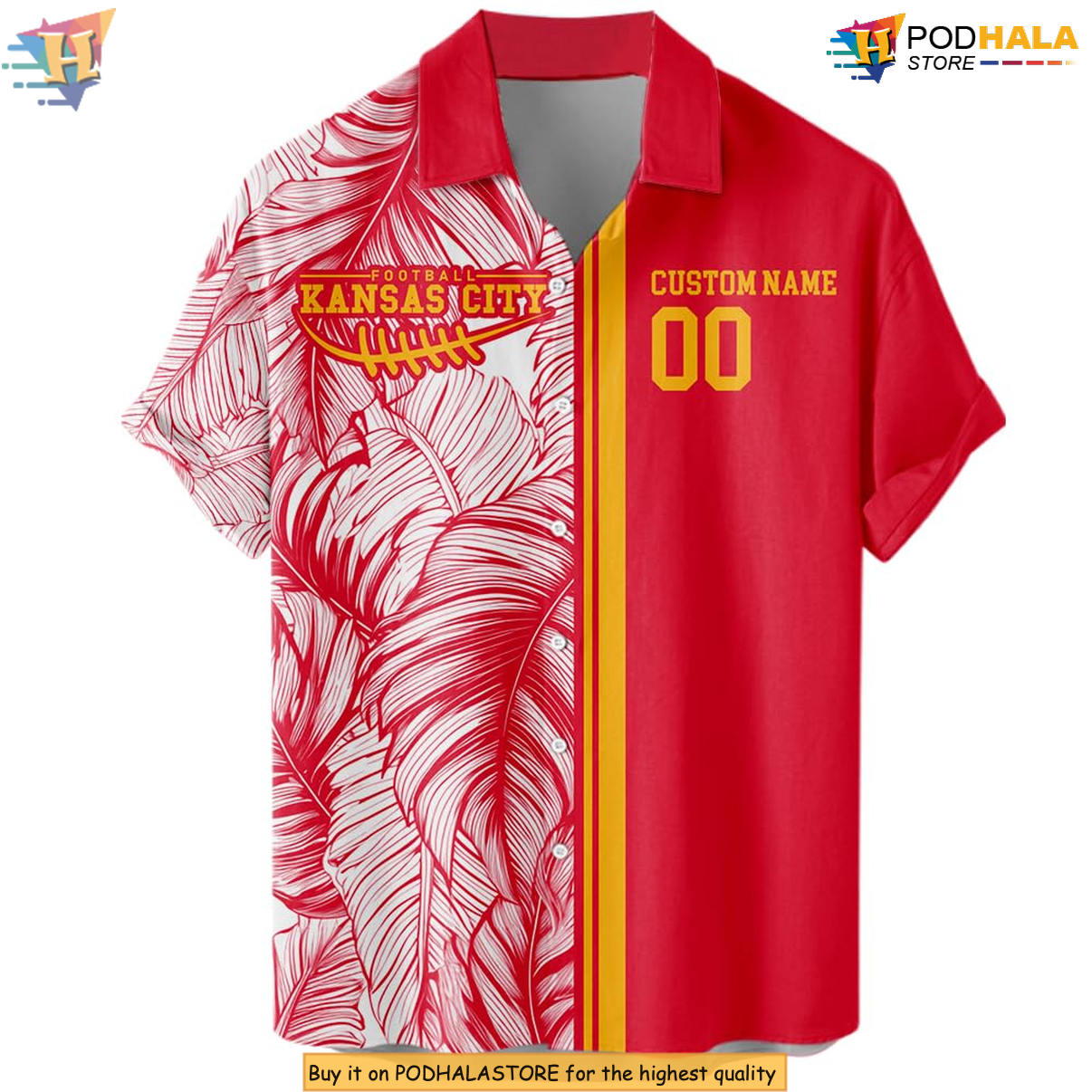 Kansas Football Custom Hawaiian Shirt 2026 Personalized Tropical Fan Apparel