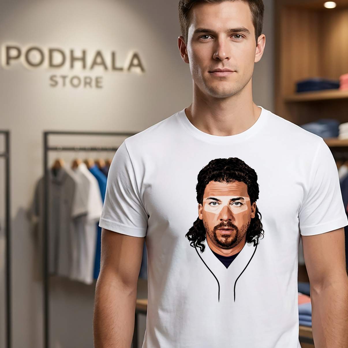 Kenny Powers Portrait Retro Shirt Vintage TV Show Fan Graphic Design For Men