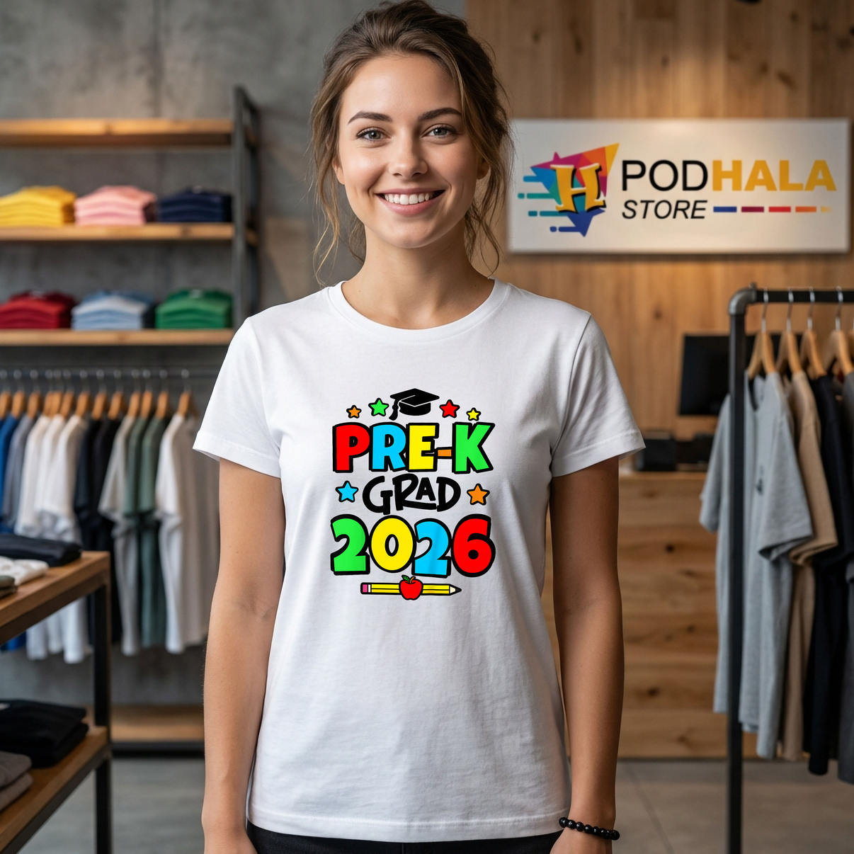 Kids Pre K Prek Graduation Shirt 2026 Graduate School Fan Apparel Gifts