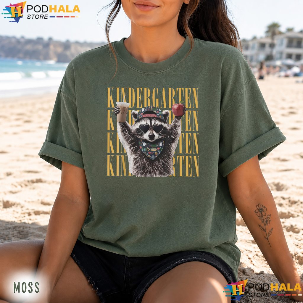 Kindergarten Feral Raccoon Comfort Colors Tee Funny School Teacher Top Kindergarten Feral Raccoon Comfort Colors Tee Funny School Teacher Top