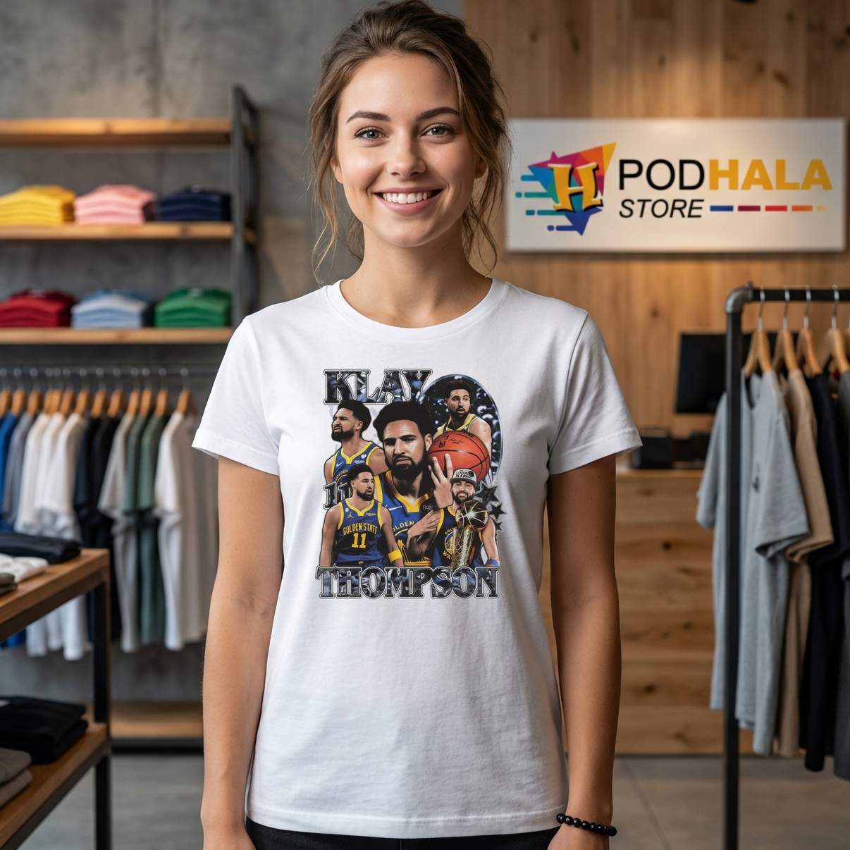 Klay Thompson Warriors Vintage Shirt Golden State Basketball Fan Graphic Men