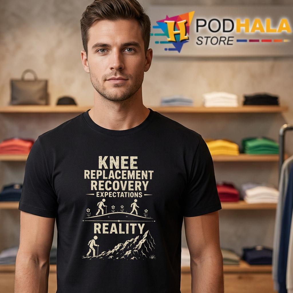 Knee Replacement Recovery Tshirt Expectations Funny Surgery Humor Graphic Knee Replacement Recovery Tshirt Expectations Funny Surgery Humor Graphic
