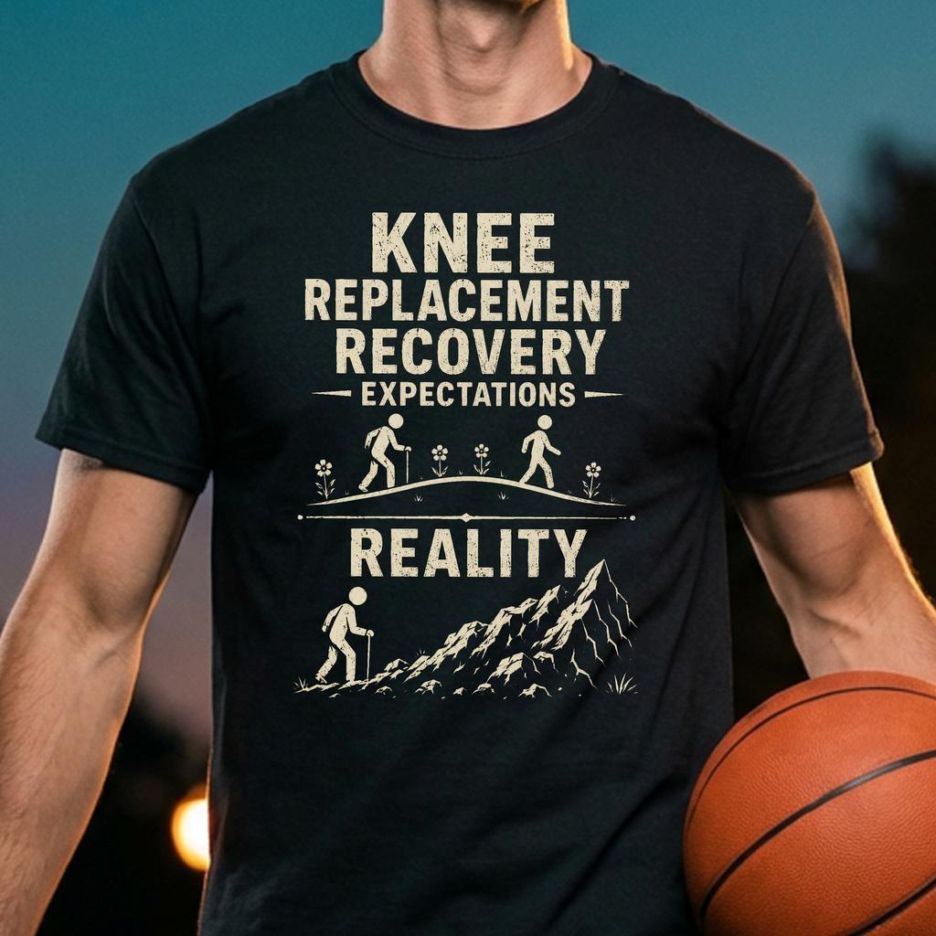 Knee Replacement Recovery Tee Expectations Funny Surgery Humor Graphic Knee Replacement Recovery Tee Expectations Funny Surgery Humor Graphic