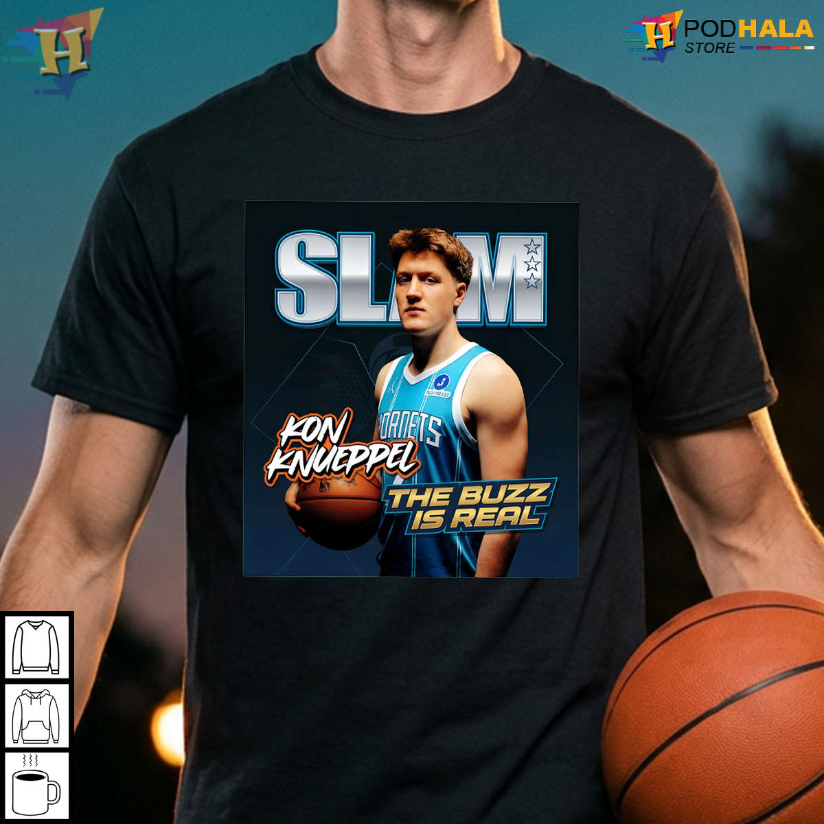 Kon Knueppel Hornets 2026 NBA Basketball T-Shirt Basketball Fans Birthday Gift