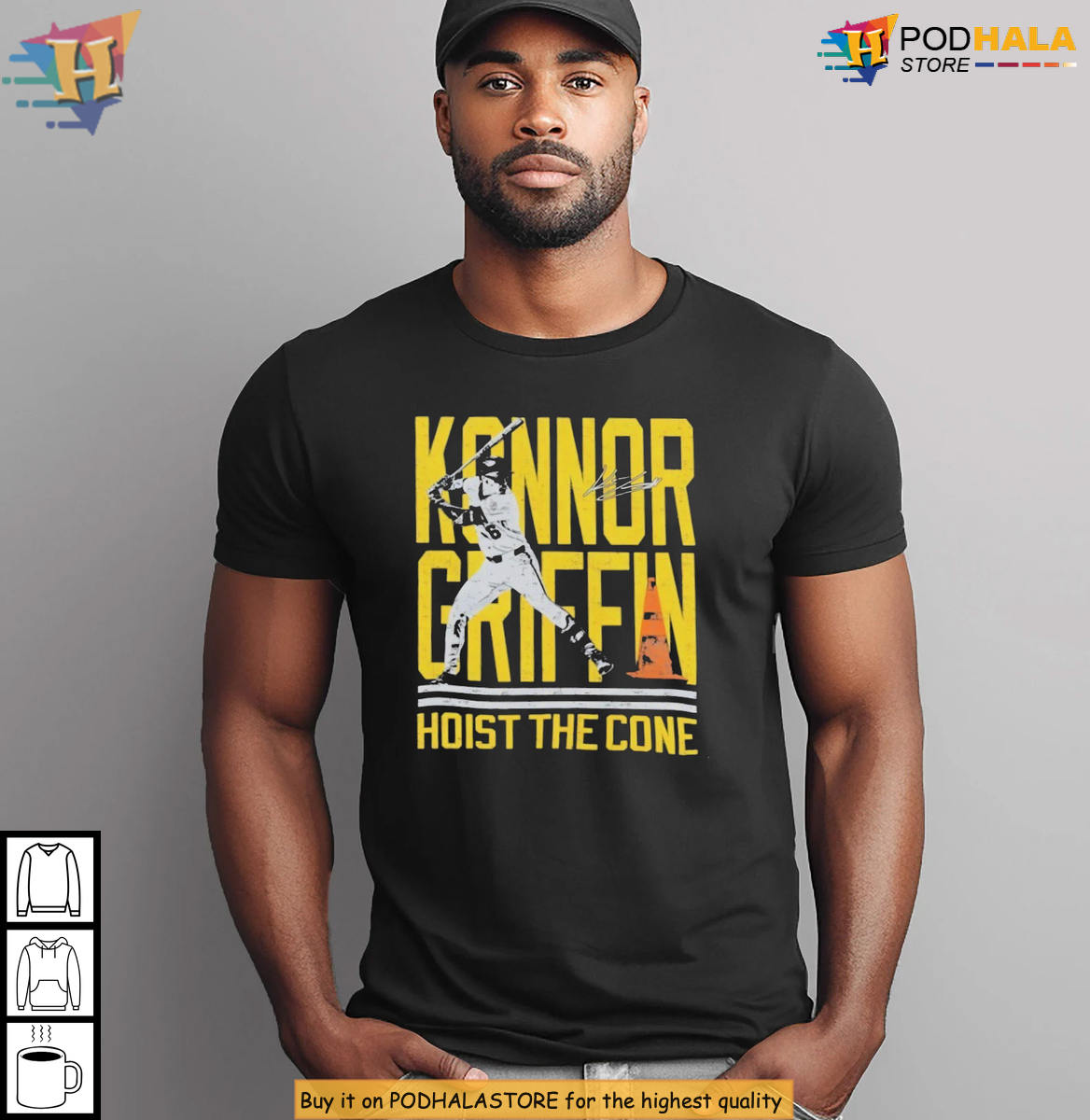 Konnor Griffin Pirates Hoist The Cone 2026 Baseball Tshirt Gift For Sports Fan Konnor Griffin Pirates Hoist The Cone 2026 Baseball Tshirt Gift For Sports Fan