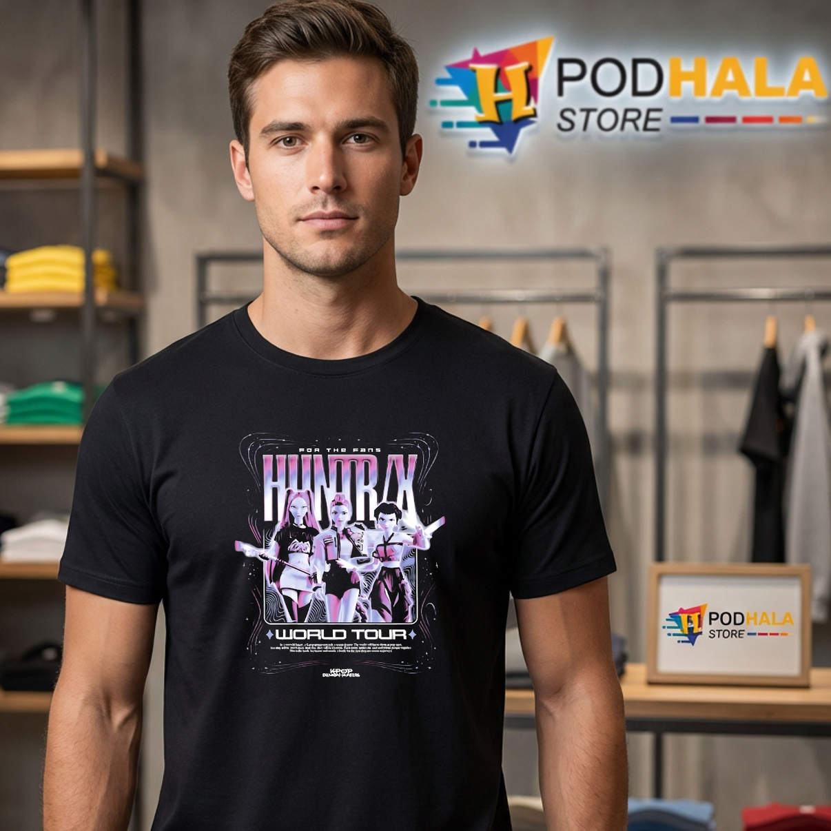 KPop Demon Hunters Shirt For The Fans World Tour Anime Graphic Design Lover