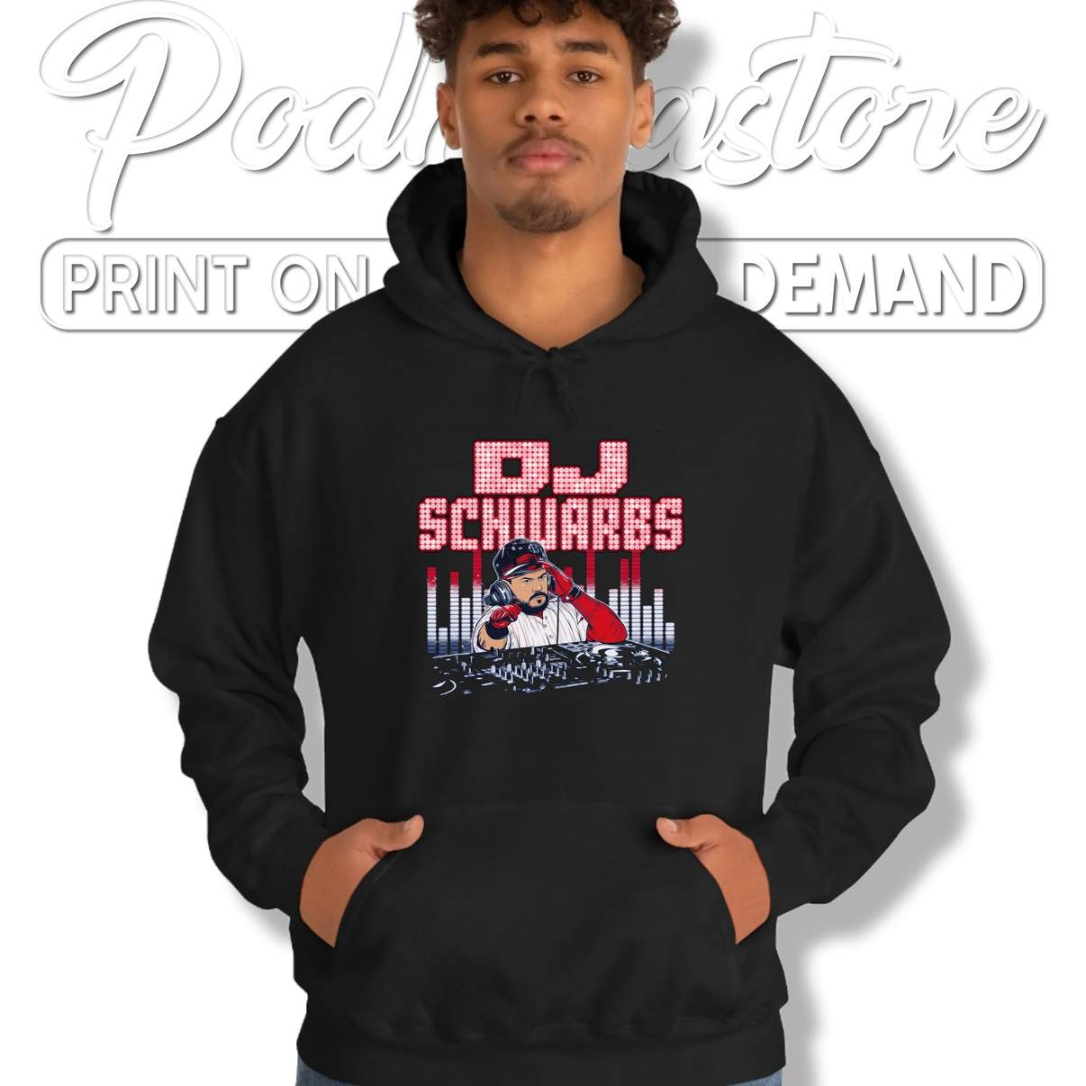 Kyle Schwarber DJ Schwarbs Shirt Philadelphia Phillies Baseball Fan Graphic