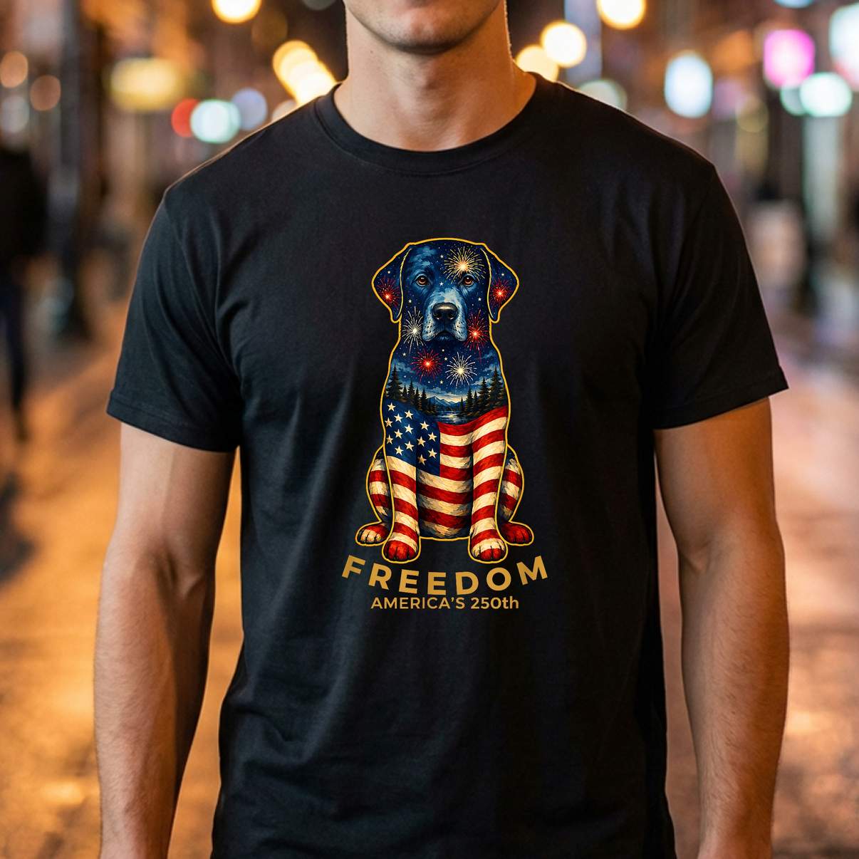 Labrador Retriever US Flag 2026 Tshirt Freedom Americas 250th Outfit Labrador Retriever US Flag 2026 Tshirt Freedom Americas 250th Outfit