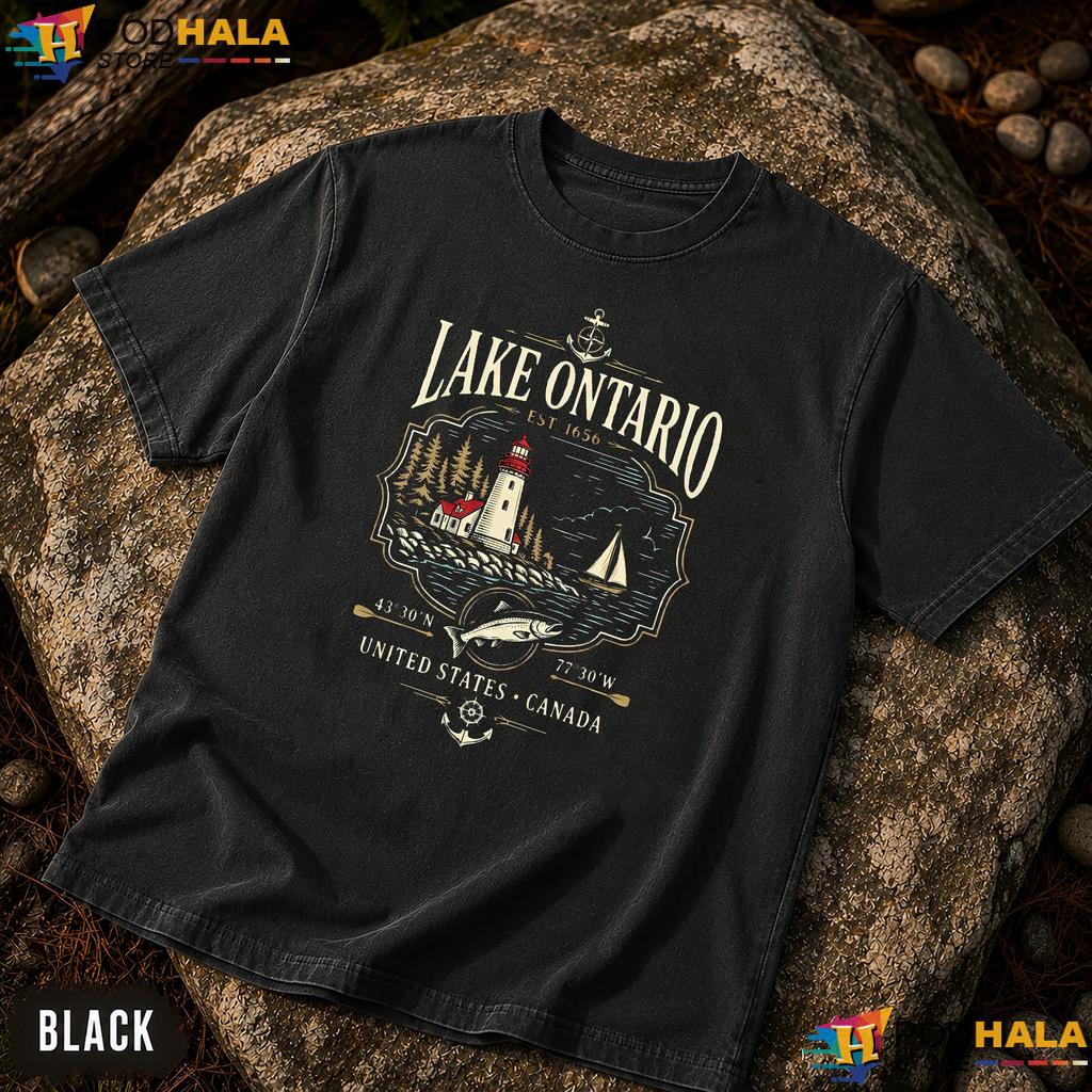 Lakeside 1580 Lake Ontario Comfort Colors T-Shirt Classic Vintage Sunset