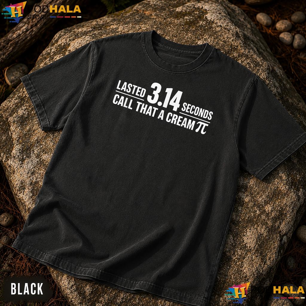 Lasted 314 Seconds Math Comfort Colors T-Shirt Funny Pi Match Pun Apparel