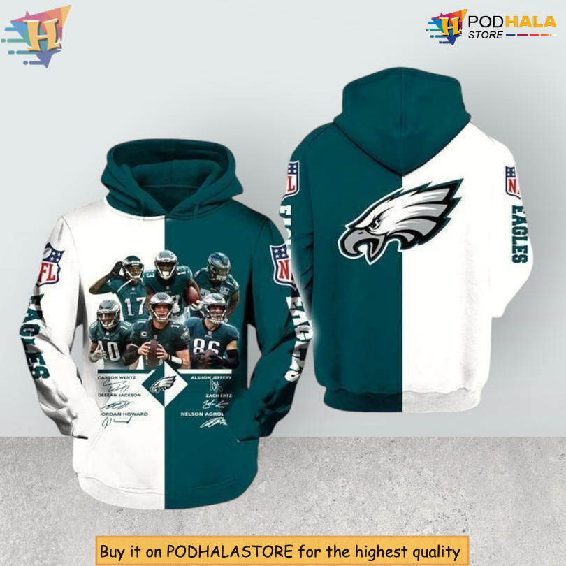 Legends Players Signature Philadelphia Eagles Christmas Hoodie Zip Up