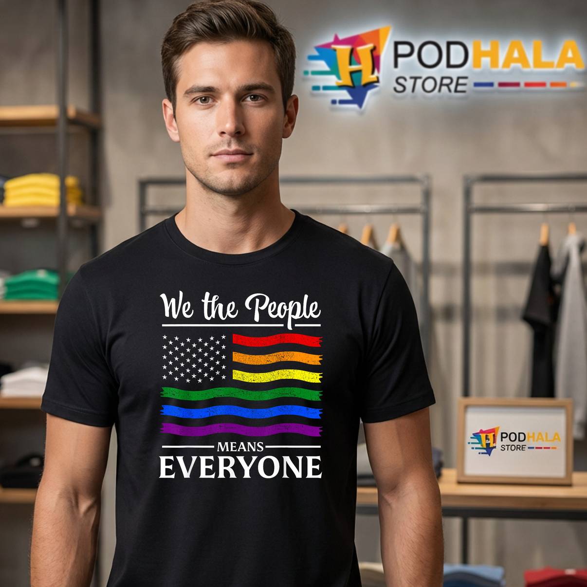 LGBT Gay Pride We The People T-Shirt Means Everyone Rainbow LGBTQ Men LGBT Gay Pride We The People T-Shirt Means Everyone Rainbow LGBTQ Men