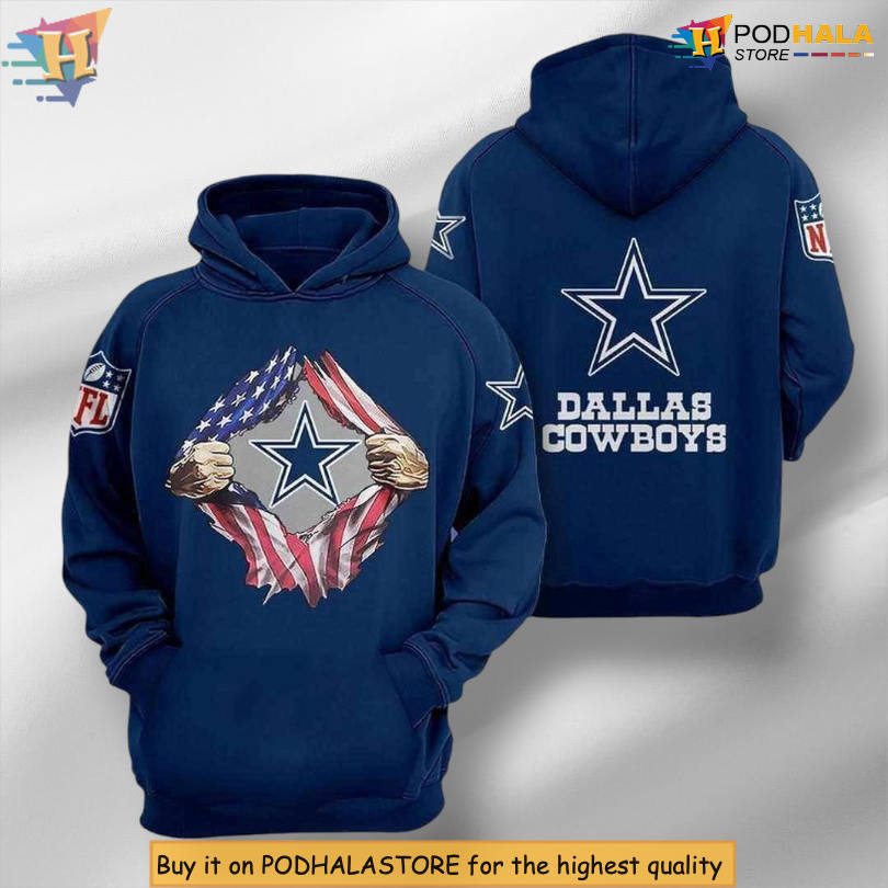 Limited Star Wars Collection Dallas Cowboys Youth Hoodie 3D Baby Yoda Theme