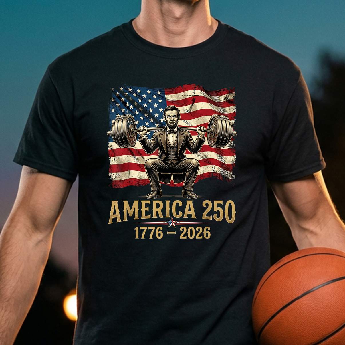 Lincoln Weightlifting Patriotic Tee Funny Abraham Fourth Of July Apparel Lincoln Weightlifting Patriotic Tee Funny Abraham Fourth Of July Apparel