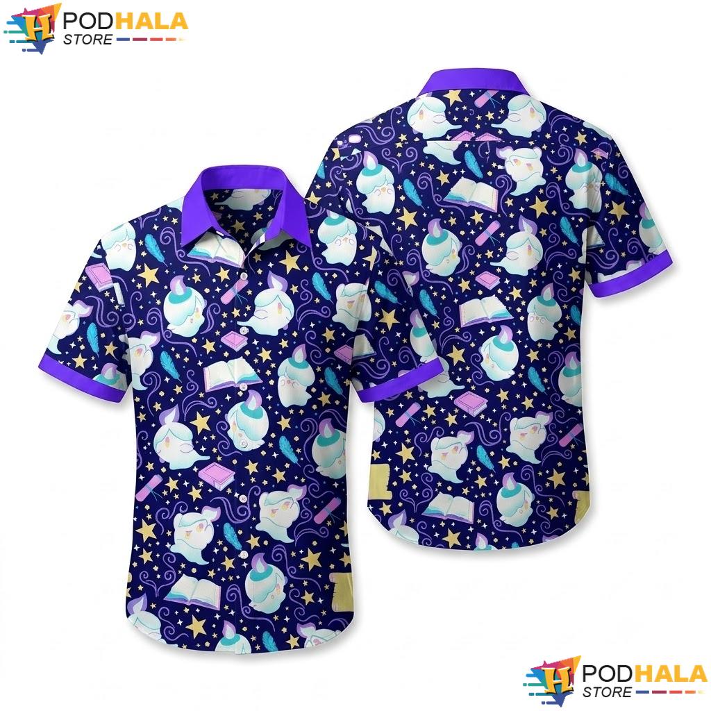 Litwick Magical Flame Aloha Shirt Whimsical Ghost Summer Anime Apparel