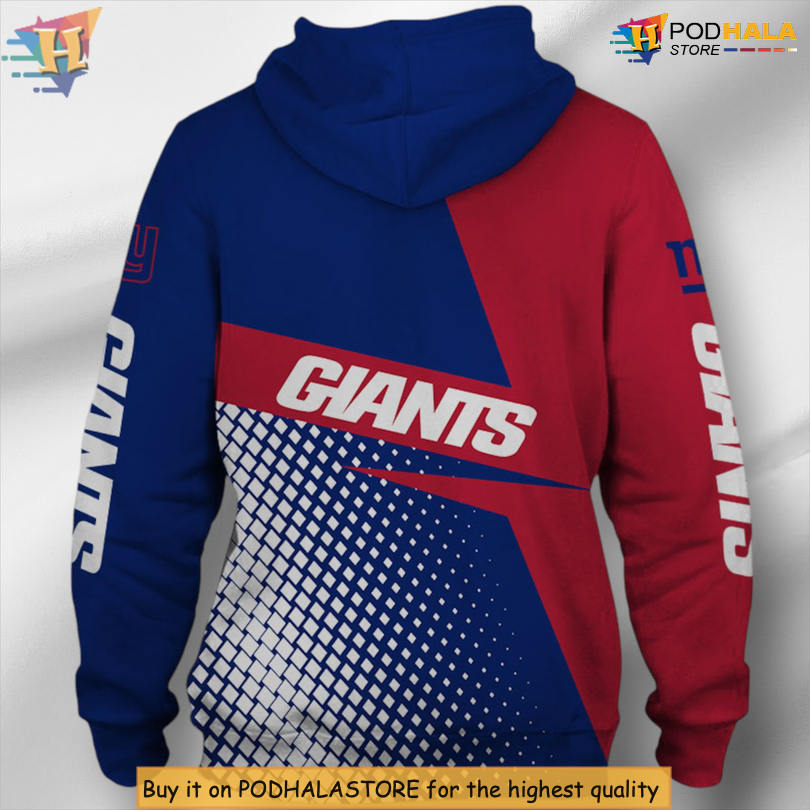 Long Sleeve Comfort New York Giants Personalized 3D Hoodie Game Day Wear Long Sleeve Comfort New York Giants Personalized 3D Hoodie Game Day Wear