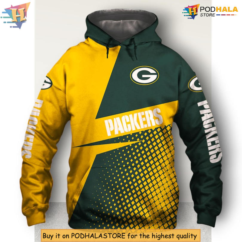 Long Sleeve Zip Up Edition Green Bay Packers 3D Hoodie NFL Apparel