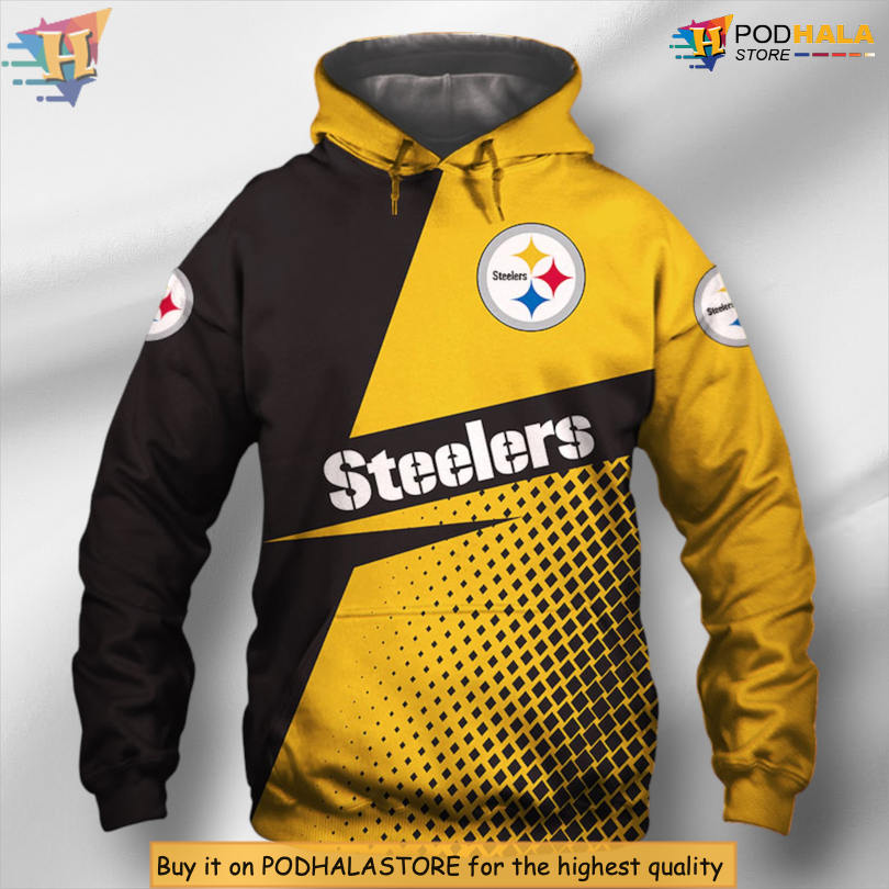 Long Sleeve Zip Up Pittsburgh Steelers Sweatshirts & Hoodies for Game Day Support