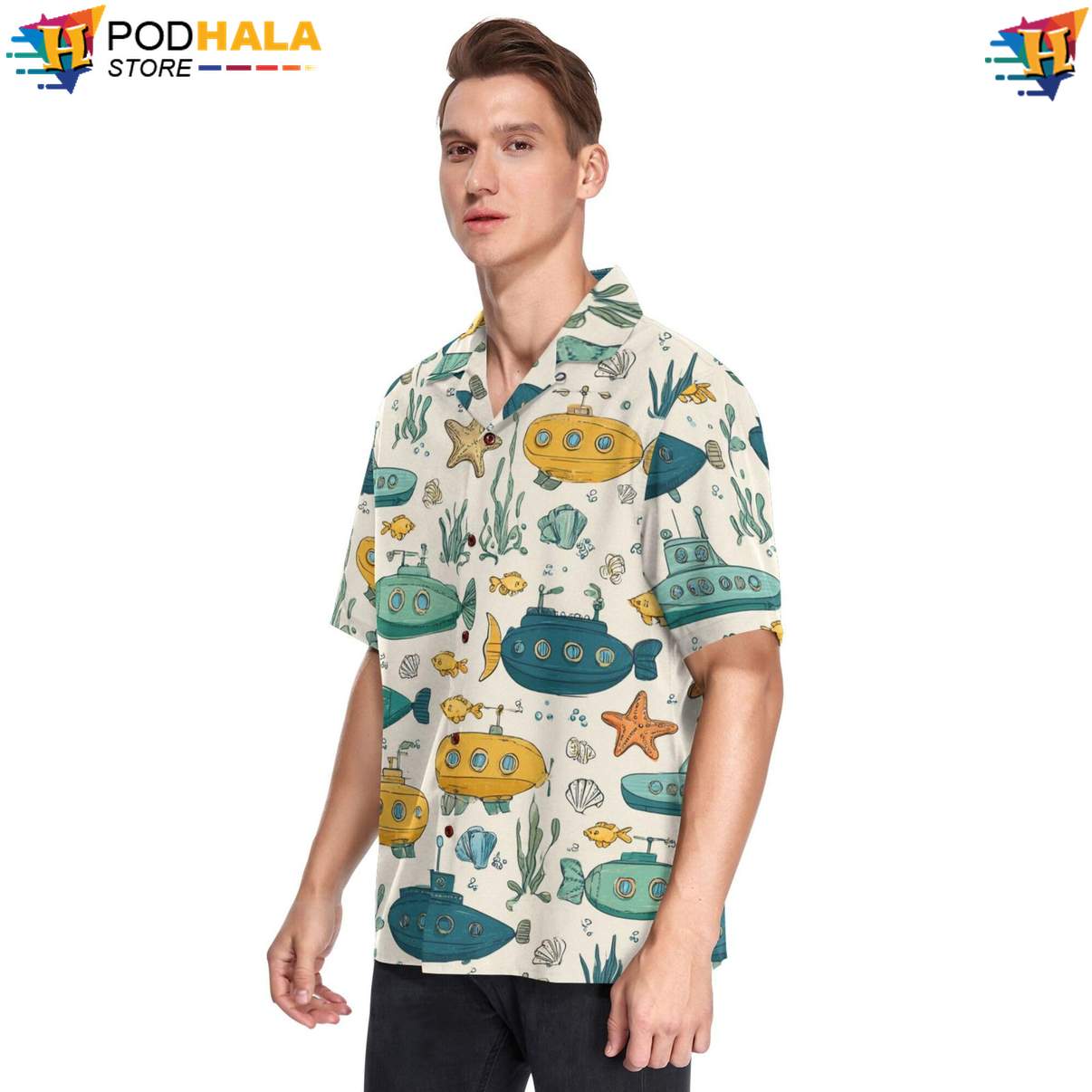 Loose Fit Tropical Shirt Mens Short Sleeve Button Down Casual Beach Apparel Loose Fit Tropical Shirt Mens Short Sleeve Button Down Casual Beach Apparel